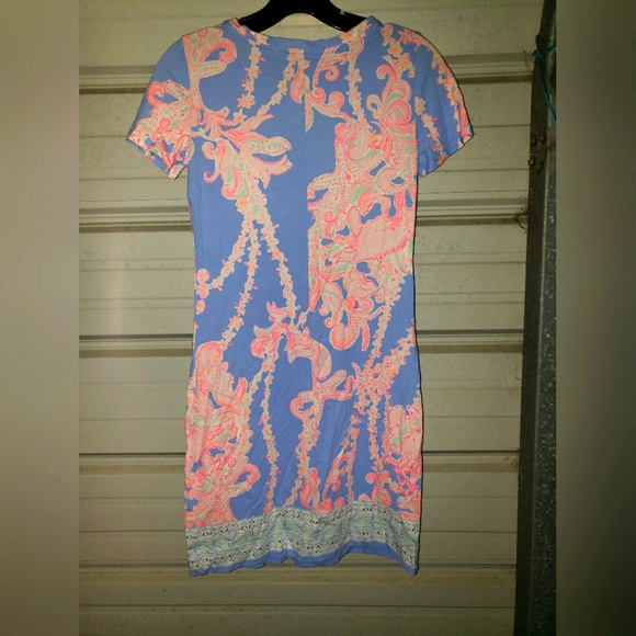 Size 2 XXS Lilly Pulitzer Declan Periwinkle Blue Summer Dress - Picture 5 of 5
